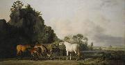 George Stubbs Brood Mares and Foals oil painting on canvas